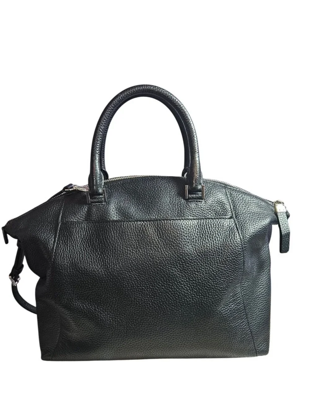 Michael Kors Leather Black Riley Large Satchel/Crossbody Bag